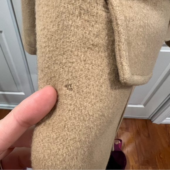 Burberry Men’s Peacoat Camel Tan Mid Length Coat Wool Cashmere Size Medium - Picture 15 of 16